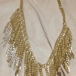 Ashley Stewart Gold Earring Necklace Set